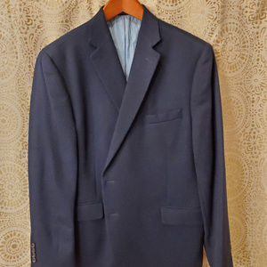 Stafford Camel Hair Blazer – 52R – Navy